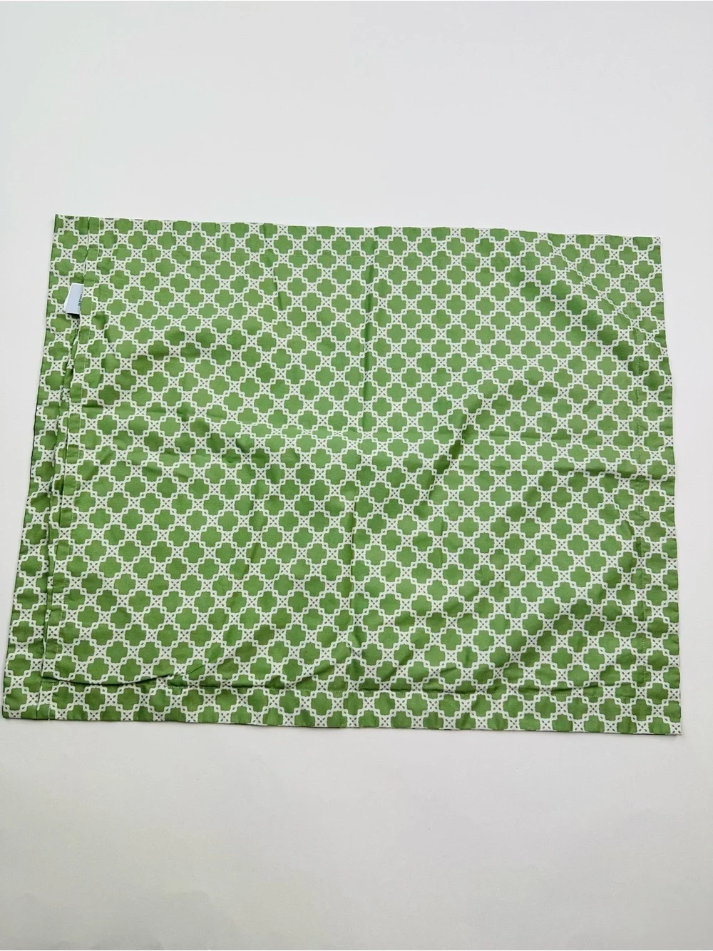 The Company Store Blooming Flowers Black Green Standard Pillow Sham